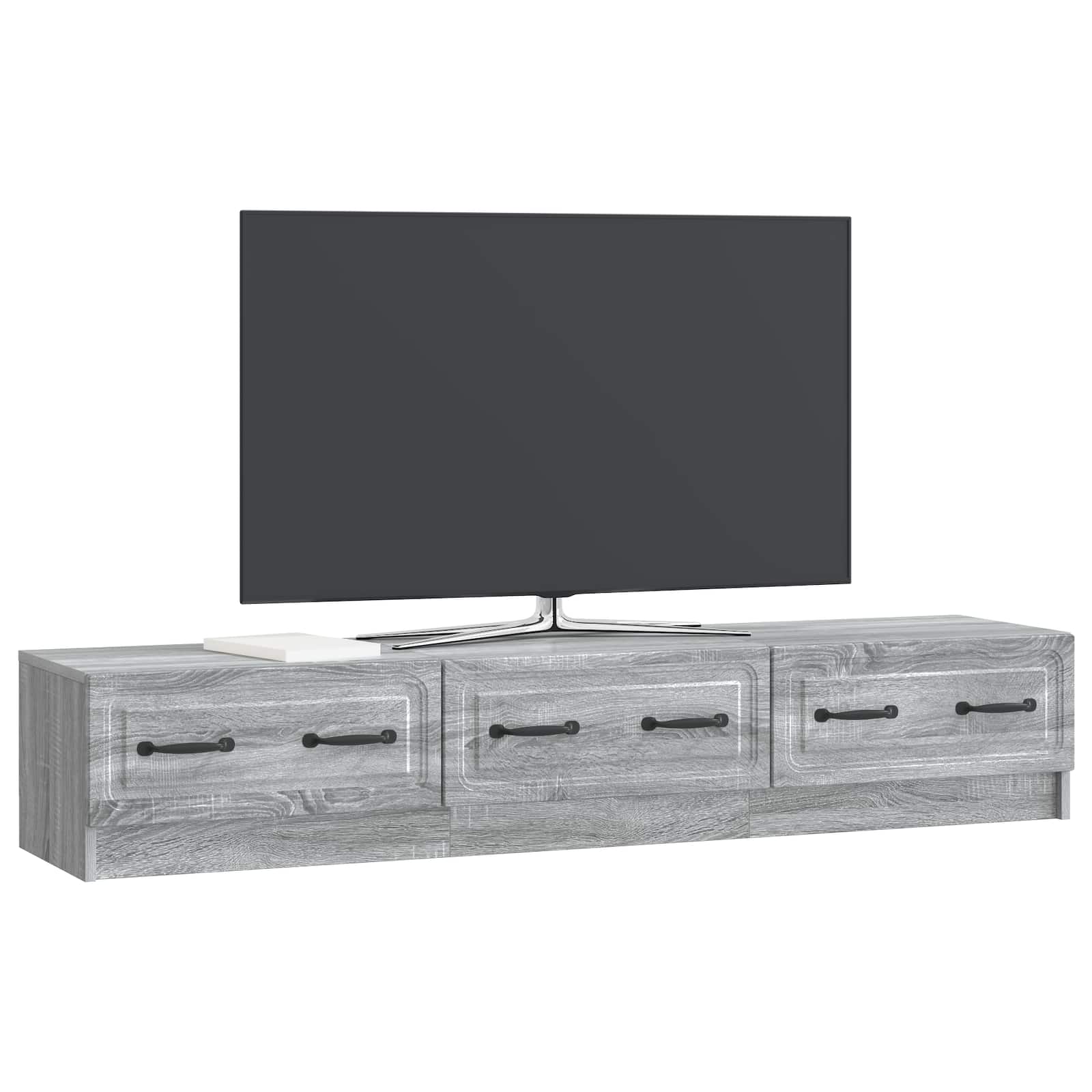 Ντουλάπι TV Γκρι Sonoma 147 x 34,5 x 27 εκ Επεξεργασμένο Ξύλο - Pakobazaar
