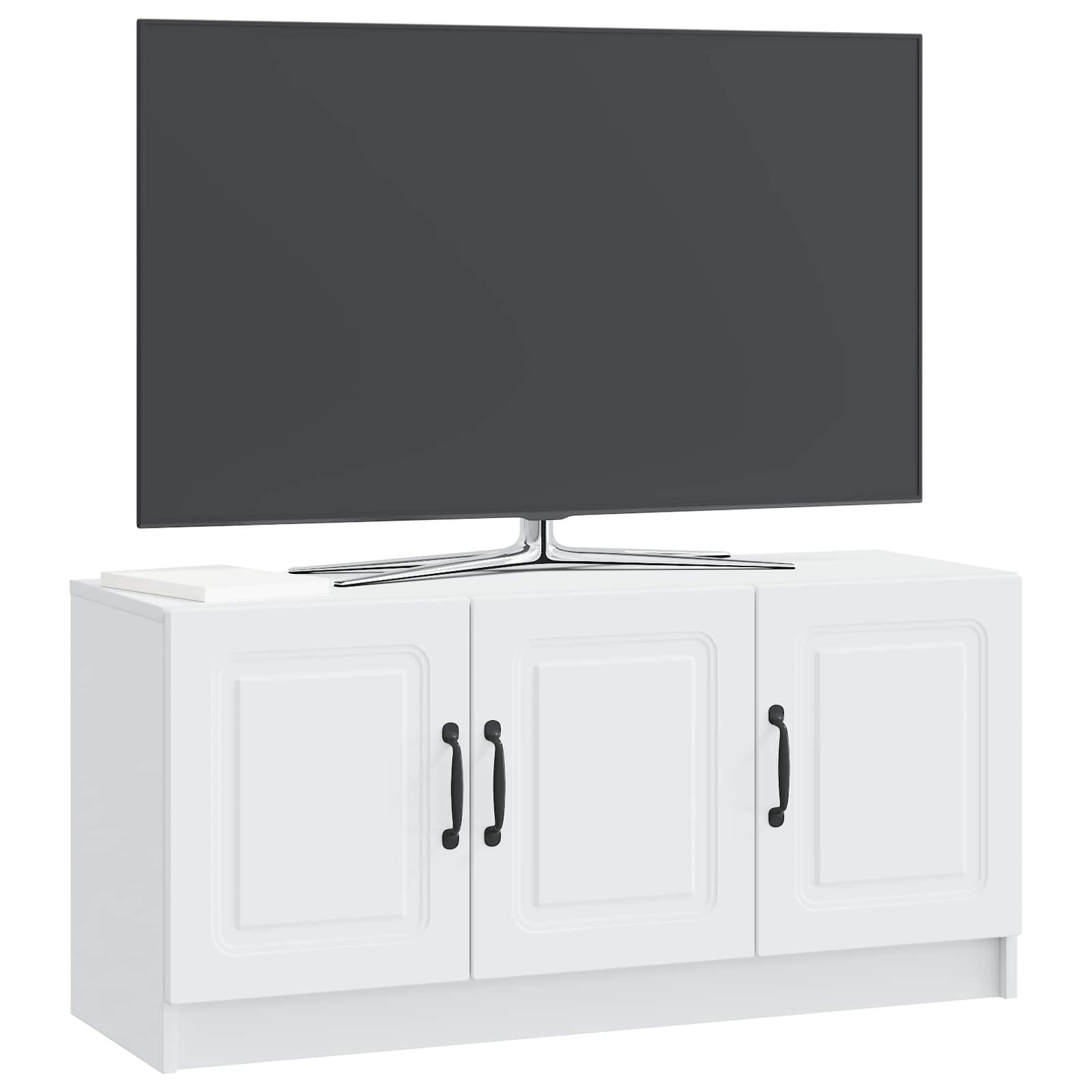 Ντουλάπι TV Λευκό 99 x 34,5 x 47 εκ Επεξεργασμένο Ξύλο - Pakobazaar