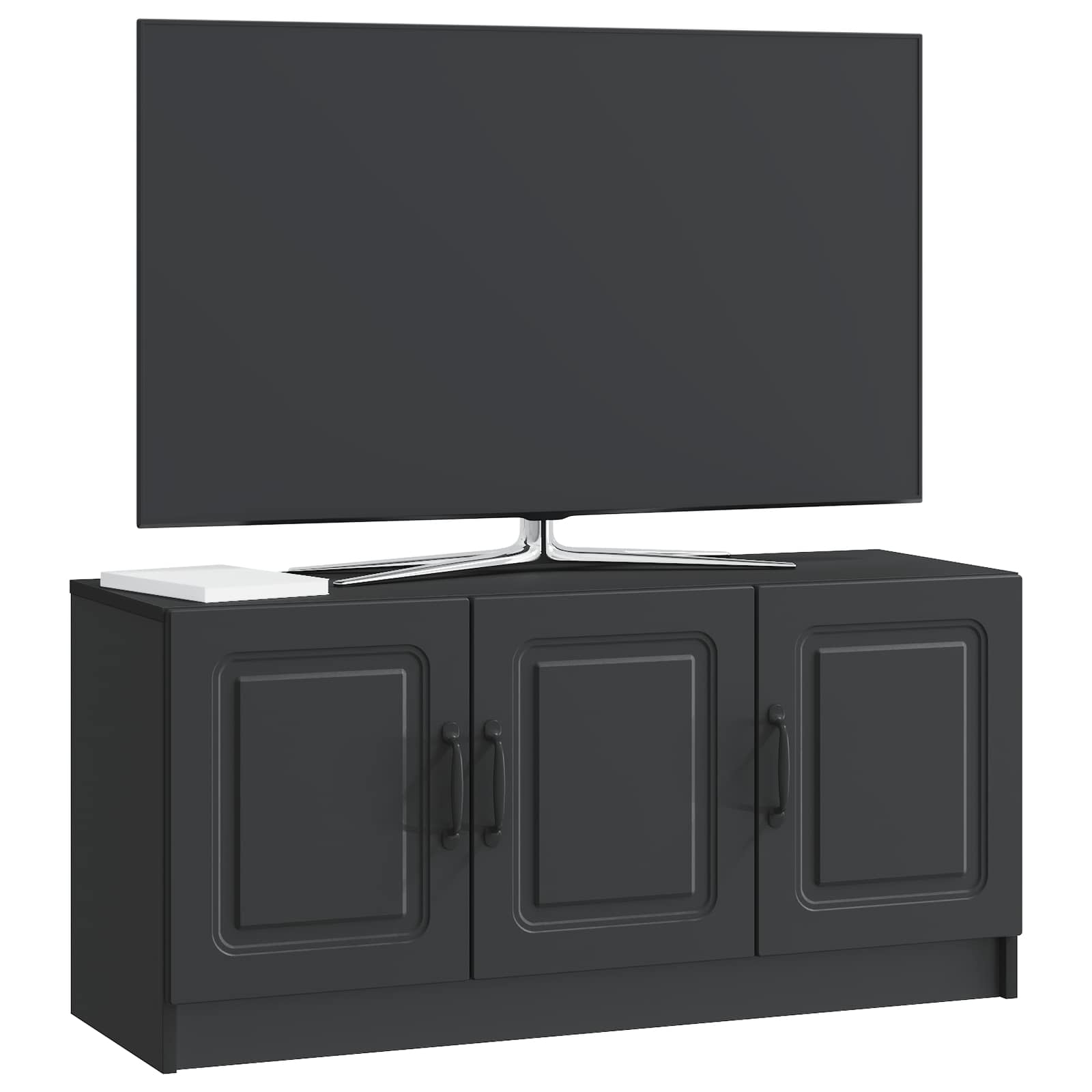 Ντουλάπι TV Μαύρο 99 x 34,5 x 47 εκ Επεξεργασμένο Ξύλο - Pakobazaar