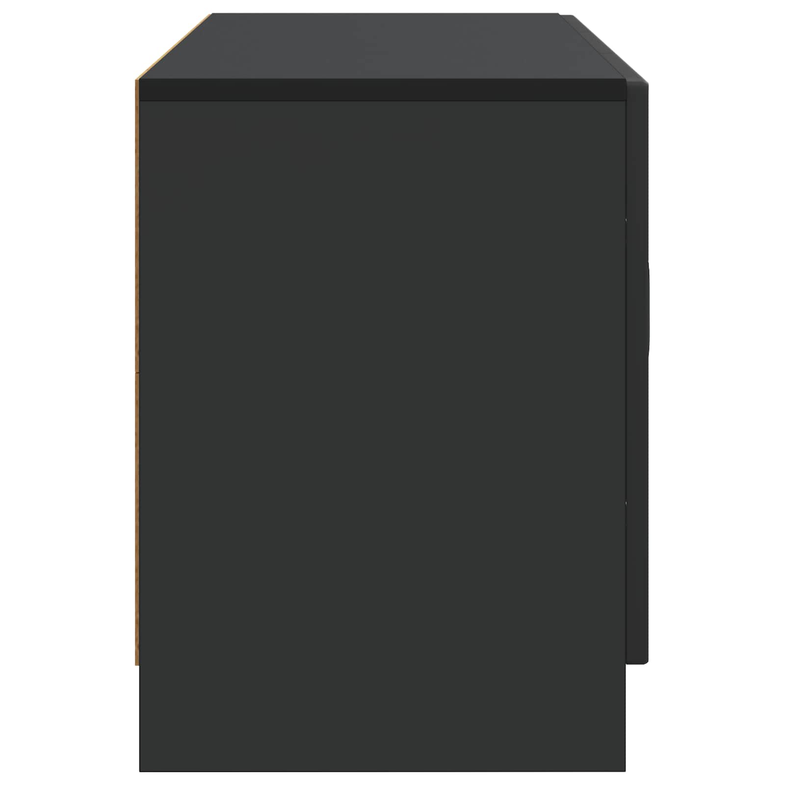 Ντουλάπι TV Μαύρο 99 x 34,5 x 47 εκ Επεξεργασμένο Ξύλο - Pakobazaar
