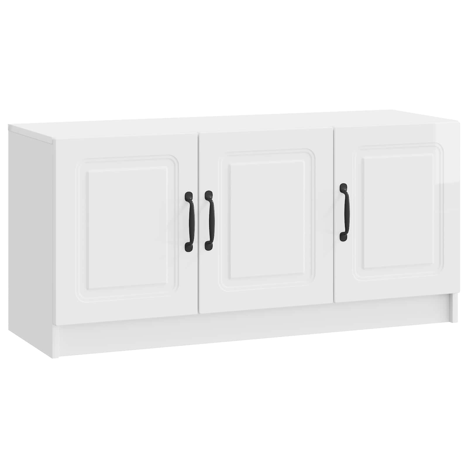Ντουλάπι TV Γυαλιστερό Λευκό 99 x 34,5 x 47 εκ - Pakobazaar
