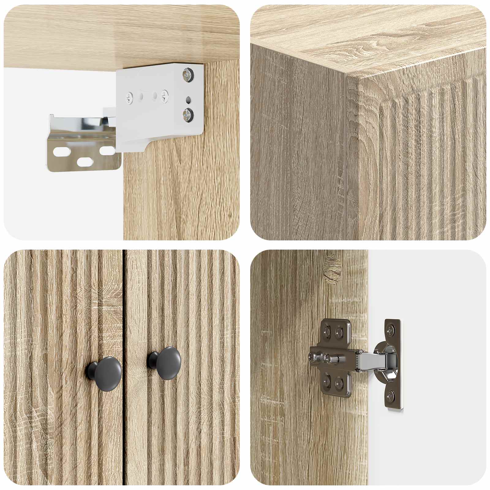 Τοίχου Ντουλάπα Sonoma Δρυς 66 x 34,5 x 90 εκ - Pakobazaar