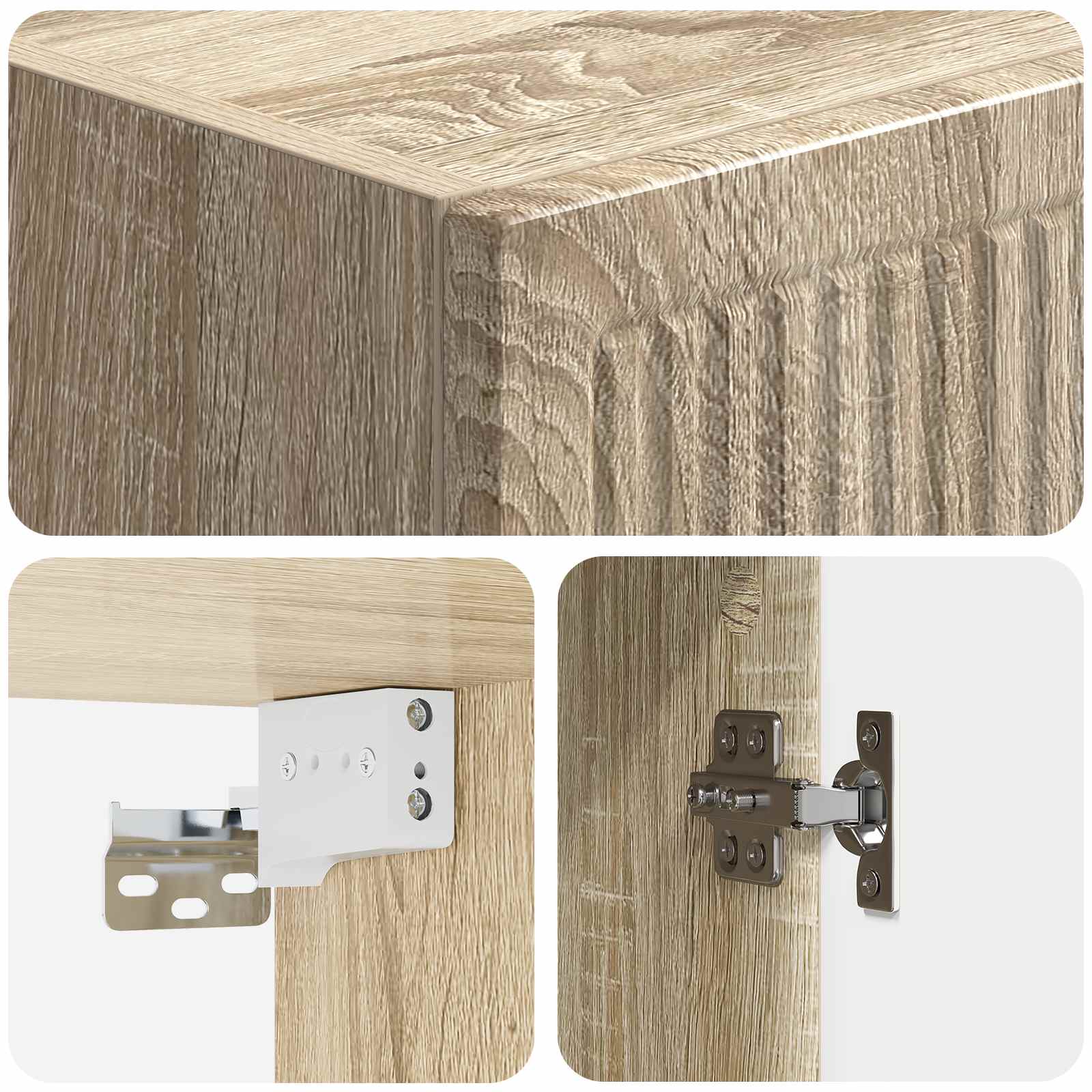 Τοίχου Ντουλάπα Sonoma Δρυς 33 x 34,5 x 90 εκ - Pakobazaar