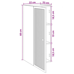 Τοίχου Ντουλάπα Γκρι Sonoma 33 x 34,5 x 90 εκ - Pakobazaar