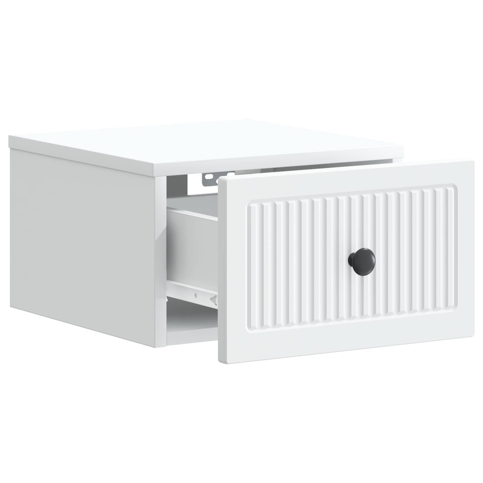 Τοίχου Κρεμαστό Κομοδίνο 2 pcs Λευκό 33 x 34,5 x 20 εκ - Pakobazaar
