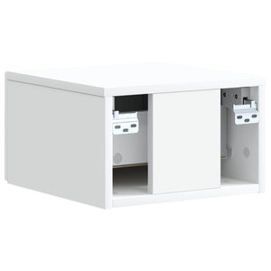 Τοίχου Κρεμαστό Κομοδίνο 2 pcs Λευκό 33 x 34,5 x 20 εκ - Pakobazaar
