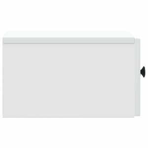 Τοίχου Κρεμαστό Κομοδίνο 2 pcs Λευκό 33 x 34,5 x 20 εκ - Pakobazaar