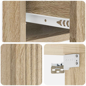 Τοίχου Κρεμαστό Κομοδίνο Sonoma Δρυς 33 x 34,5 x 20 εκ - Pakobazaar