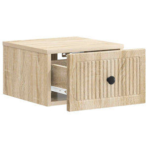 Τοίχου Κρεμαστό Κομοδίνο 2 pcs Sonoma Δρυς 33 x 34,5 x 20 εκ - Pakobazaar