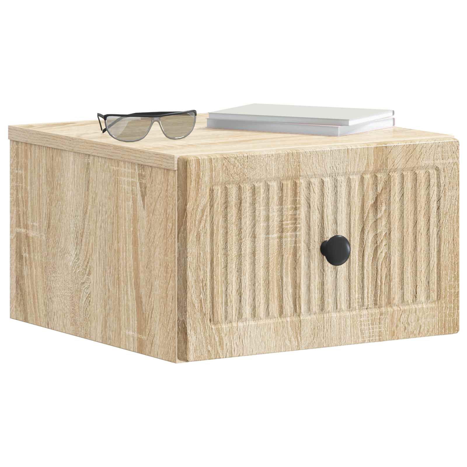 Τοίχου Κρεμαστό Κομοδίνο 2 pcs Sonoma Δρυς 33 x 34,5 x 20 εκ - Pakobazaar