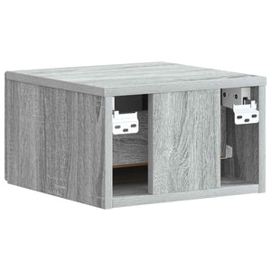 Τοίχου Κρεμαστό Κομοδίνο Γκρι Sonoma 33 x 34,5 x 20 εκ - Pakobazaar