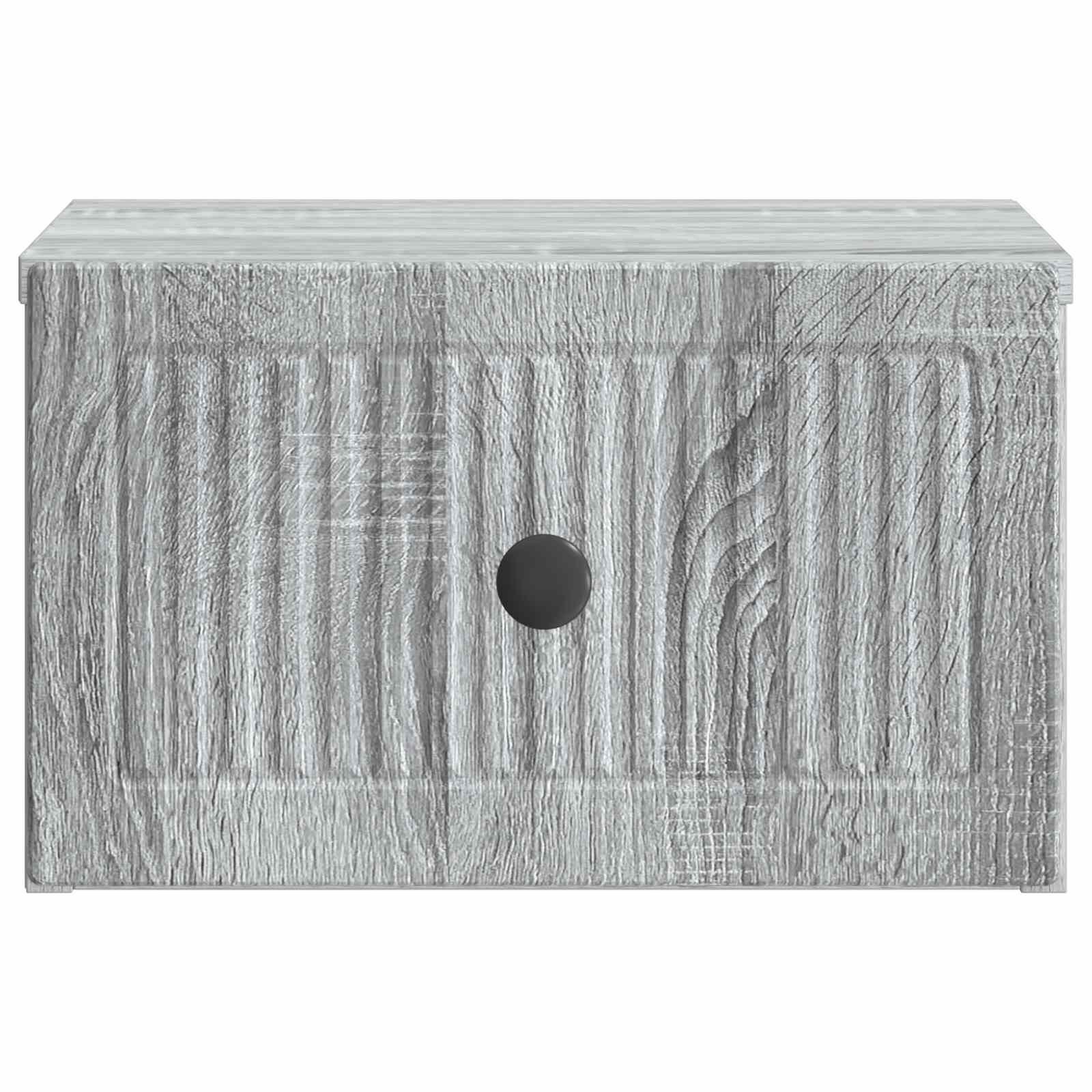 Τοίχου Κρεμαστό Κομοδίνο 2 pcs Γκρι Sonoma 33 x 34,5 x 20 εκ - Pakobazaar