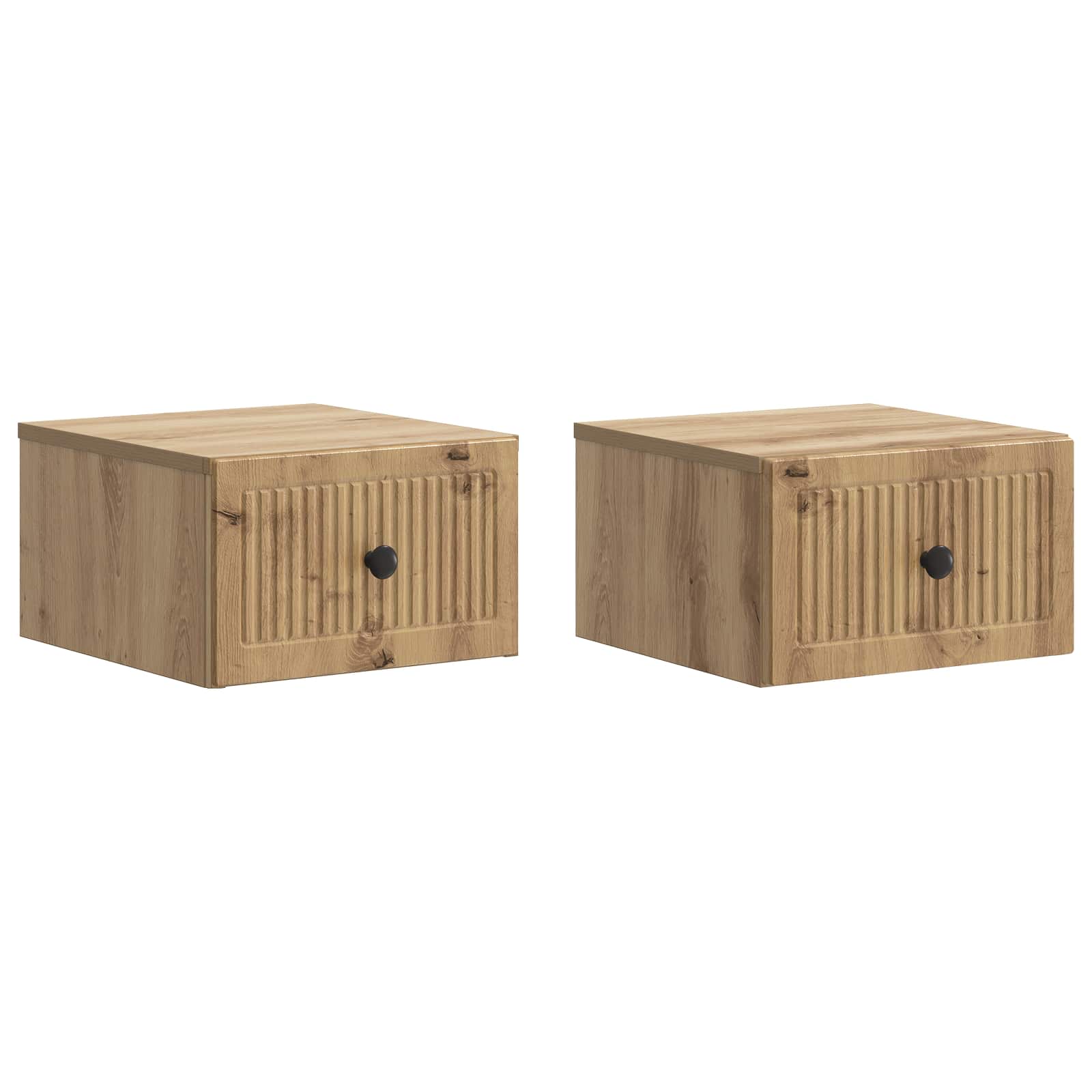 Τοίχου Κρεμαστό Κομοδίνο 2 pcs Artisan Δρυς 33 x 34,5 x 20 εκ - Pakobazaar