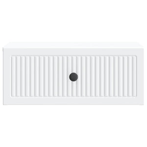Κομοδίνο 2 pcs Λευκό 49 x 34,5 x 20 εκ. Επεξεργασμένο Ξύλο - Pakobazaar