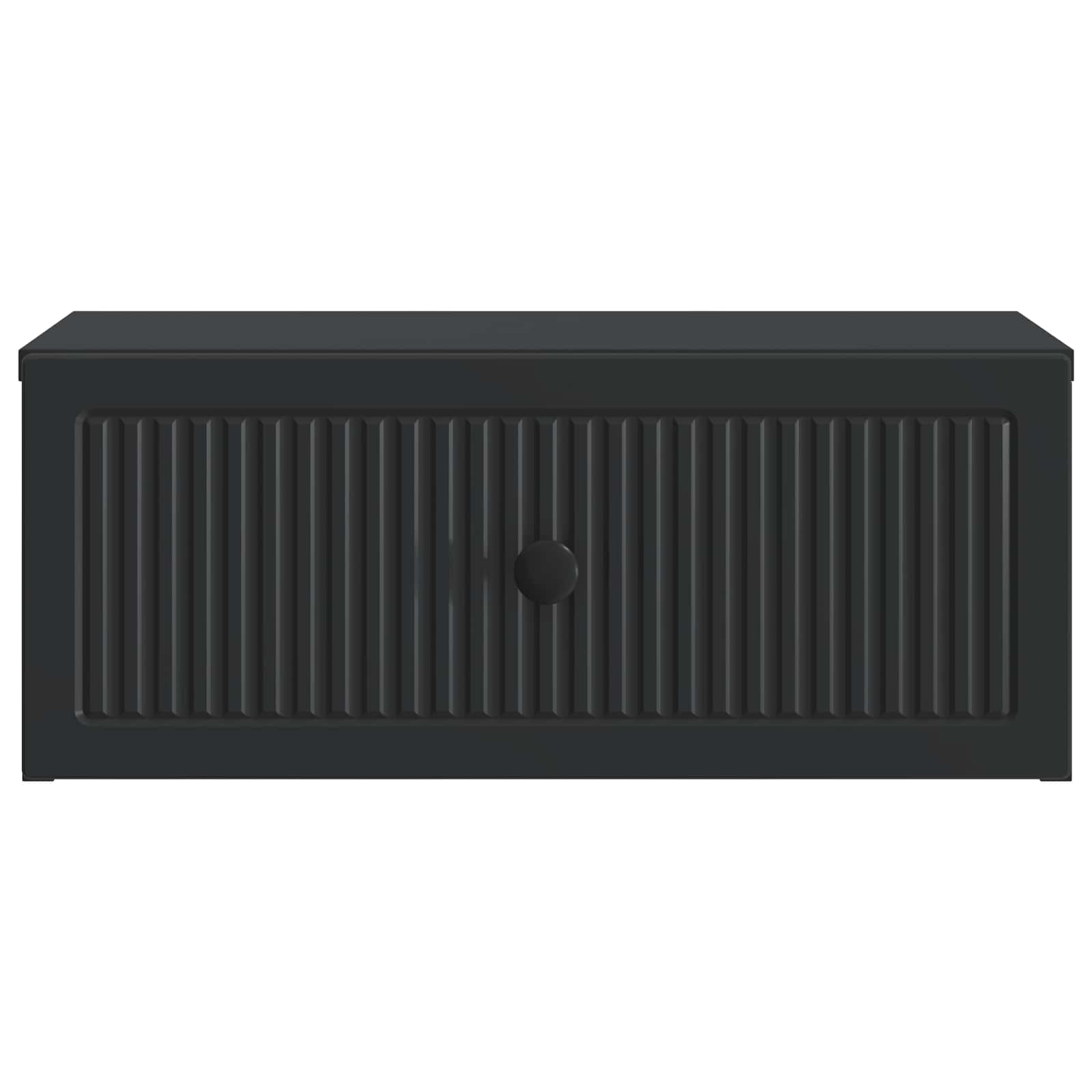 Κομοδίνο 2 pcs Μαύρο 49 x 34,5 x 20 εκ. Επεξεργασμένο Ξύλο - Pakobazaar