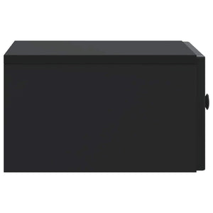 Κομοδίνο 2 pcs Μαύρο 49 x 34,5 x 20 εκ. Επεξεργασμένο Ξύλο - Pakobazaar