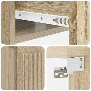 Κομοδίνο με συρτάρι 2 pcs Sonoma Δρυς 49 x 34,5 x 20 εκ. - Pakobazaar