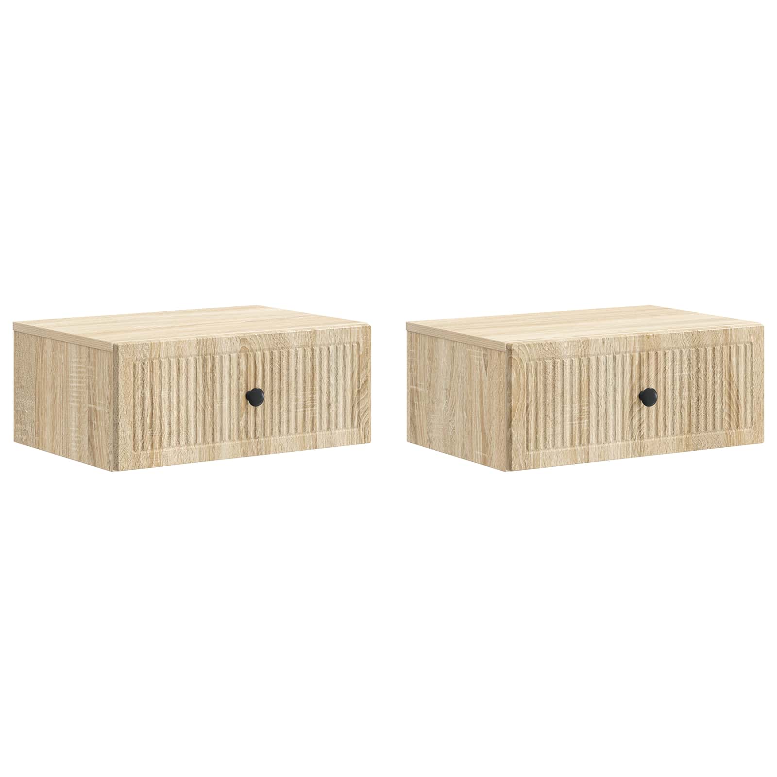 Κομοδίνο με συρτάρι 2 pcs Sonoma Δρυς 49 x 34,5 x 20 εκ. - Pakobazaar
