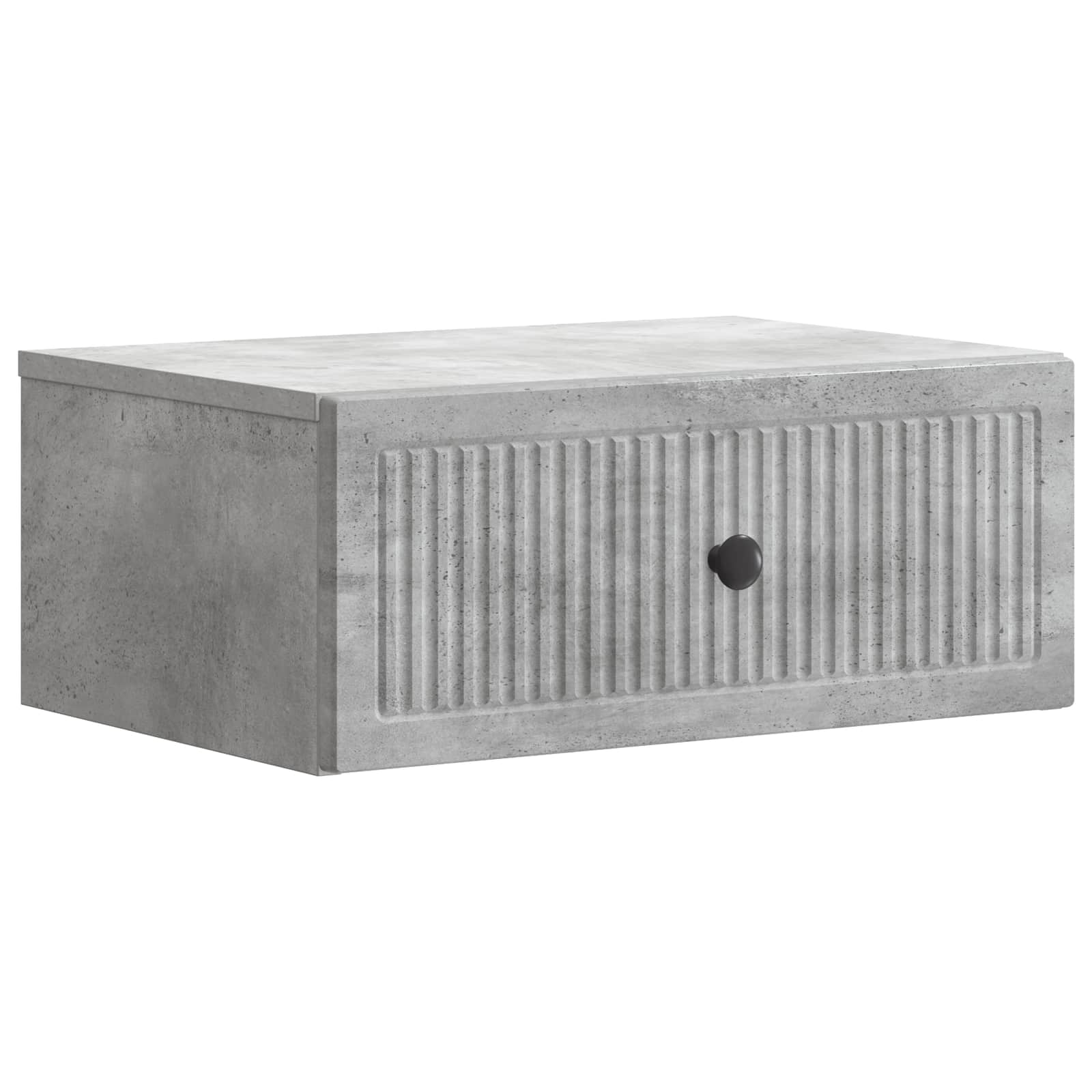 Κομοδίνο με συρτάρι Γκρι Σκυροδέματος 49 x 34,5 x 20 εκ. - Pakobazaar