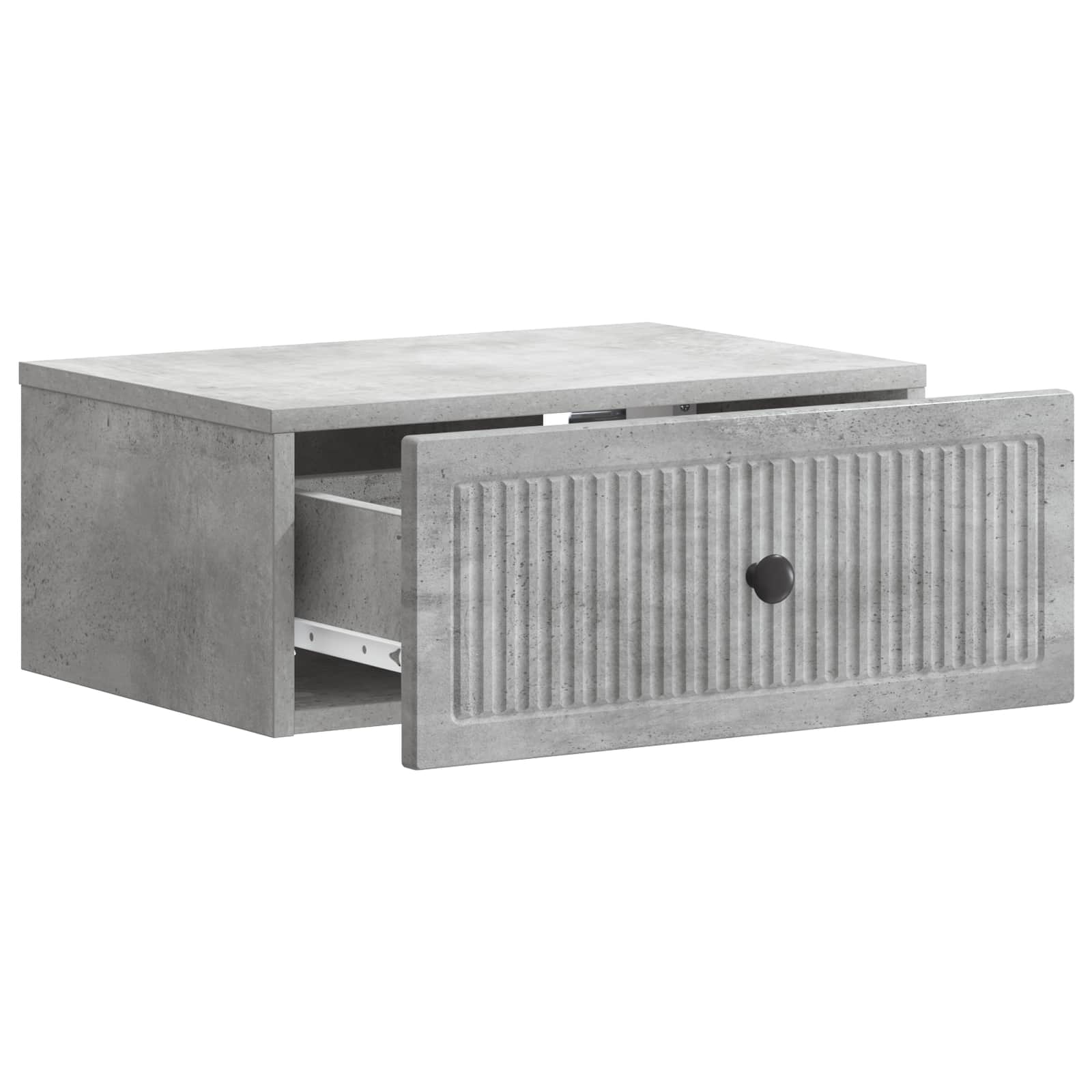 Κομοδίνο με συρτάρι Γκρι Σκυροδέματος 49 x 34,5 x 20 εκ. - Pakobazaar