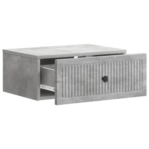 Κομοδίνο με συρτάρι 2 pcs Γκρι Σκυροδέματος 49 x 34,5 x 20 εκ. - Pakobazaar