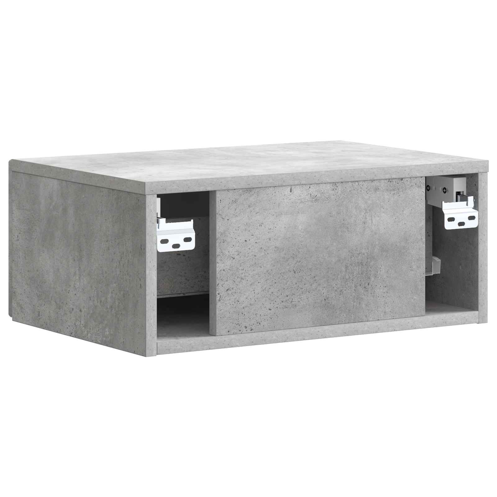 Κομοδίνο με συρτάρι 2 pcs Γκρι Σκυροδέματος 49 x 34,5 x 20 εκ. - Pakobazaar