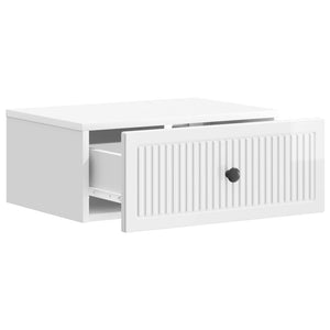 Κομοδίνο με συρτάρι 2 pcs Γυαλιστερό Λευκό 49 x 34,5 x 20 εκ. - Pakobazaar