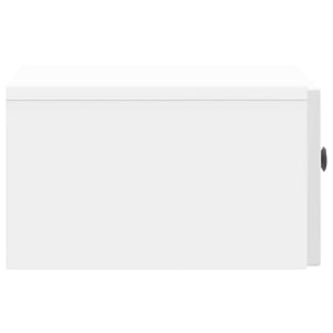 Κομοδίνο με συρτάρι 2 pcs Γυαλιστερό Λευκό 49 x 34,5 x 20 εκ. - Pakobazaar