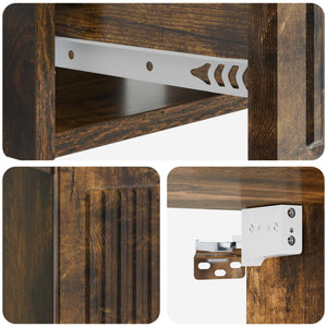 Κομοδίνο 2 pcs Καπνισμένο Ξύλο Δρυός 49 x 34,5 x 20 εκ. - Pakobazaar