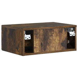 Κομοδίνο 2 pcs Καπνισμένο Ξύλο Δρυός 49 x 34,5 x 20 εκ. - Pakobazaar