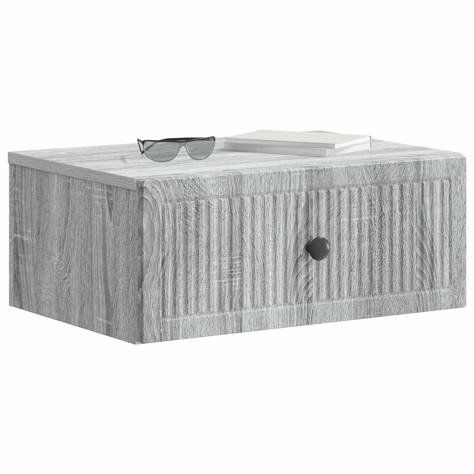 Κομοδίνο με συρτάρι 2 pcs Γκρι Sonoma 49 x 34,5 x 20 εκ. - Pakobazaar