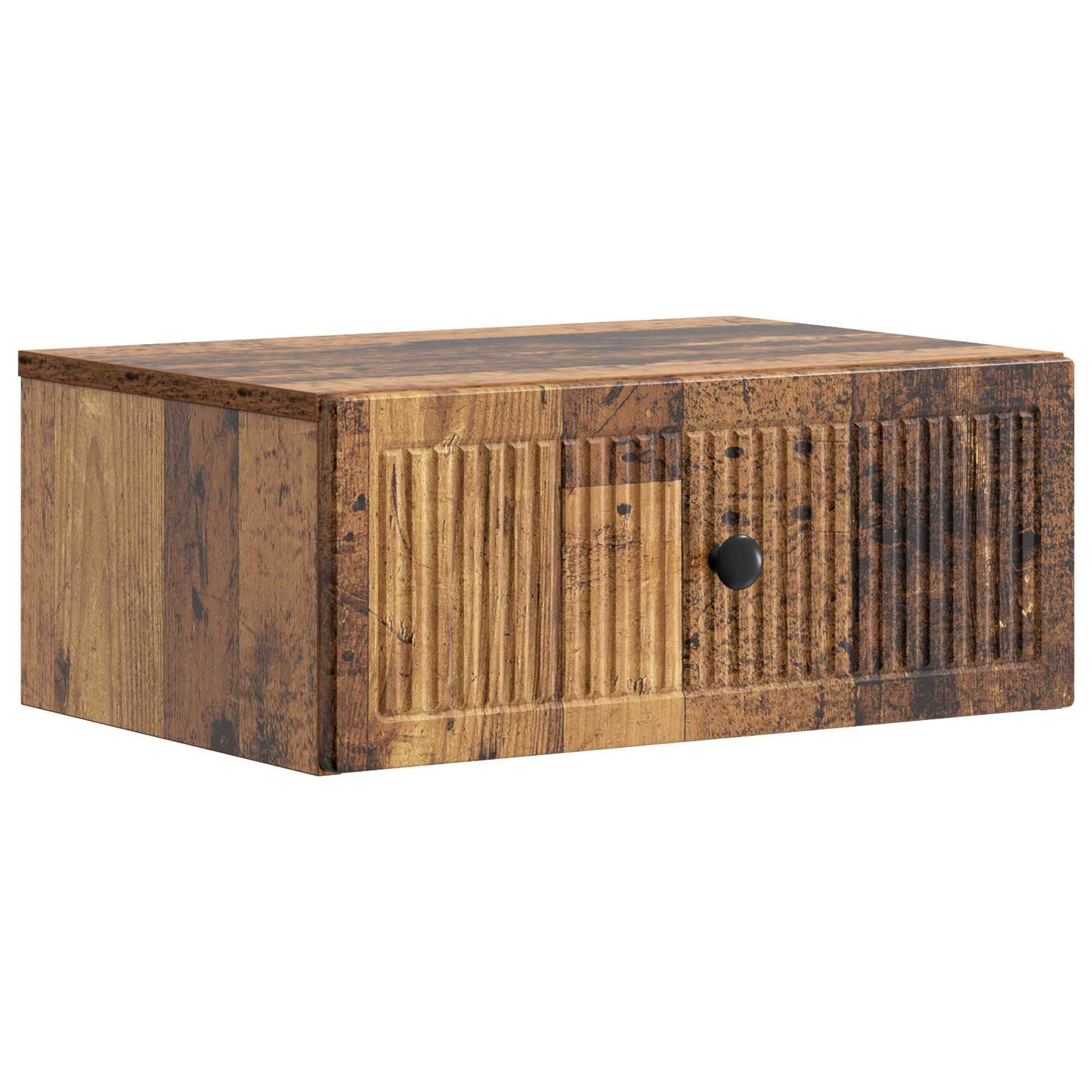 Κομοδίνο με συρτάρι 2 pcs Παλαιωμένο ξύλο 49 x 34,5 x 20 εκ. - Pakobazaar