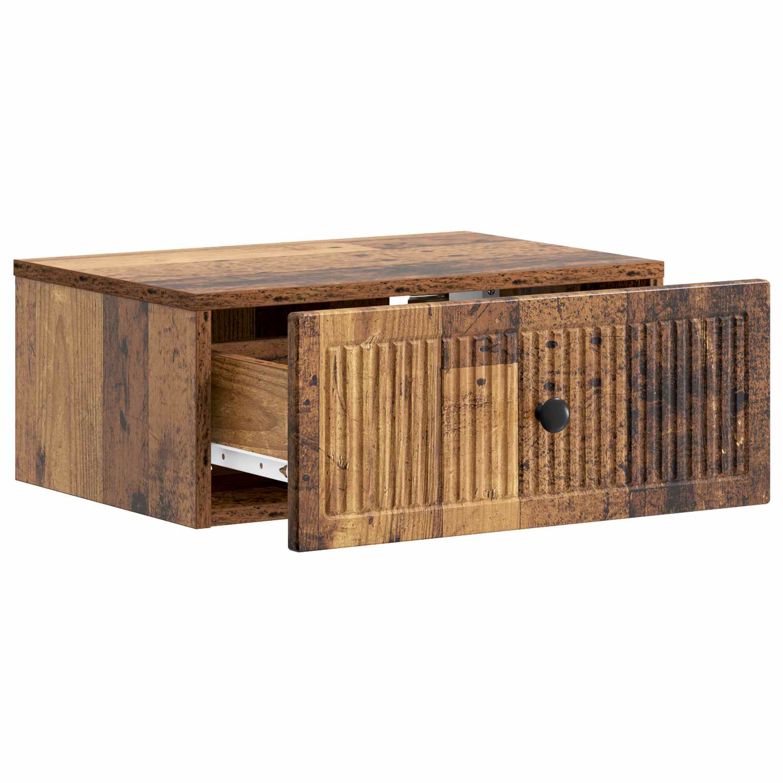 Κομοδίνο με συρτάρι 2 pcs Παλαιωμένο ξύλο 49 x 34,5 x 20 εκ. - Pakobazaar