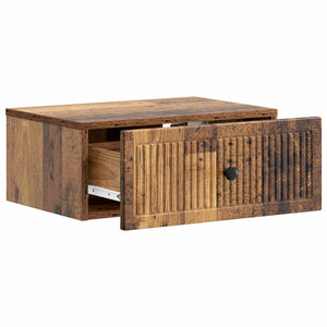 Κομοδίνο με συρτάρι 2 pcs Παλαιωμένο ξύλο 49 x 34,5 x 20 εκ. - Pakobazaar