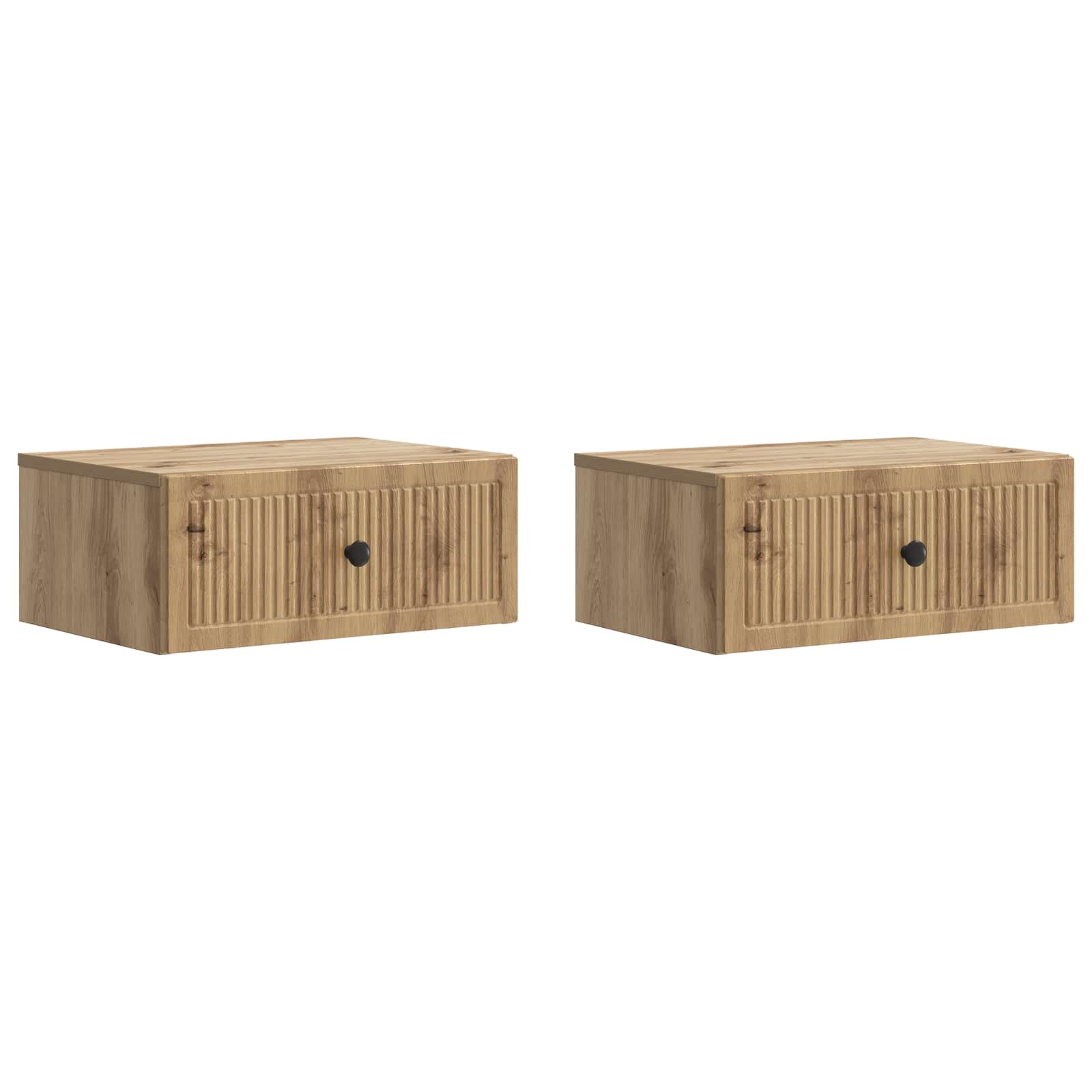 Κομοδίνο με συρτάρι 2 pcs Artisan Δρυς 49 x 34,5 x 20 εκ. - Pakobazaar
