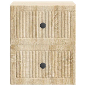 Τοίχου Κρεμαστό Κομοδίνο Sonoma Δρυς 33 x 34,5 x 40 εκ - Pakobazaar