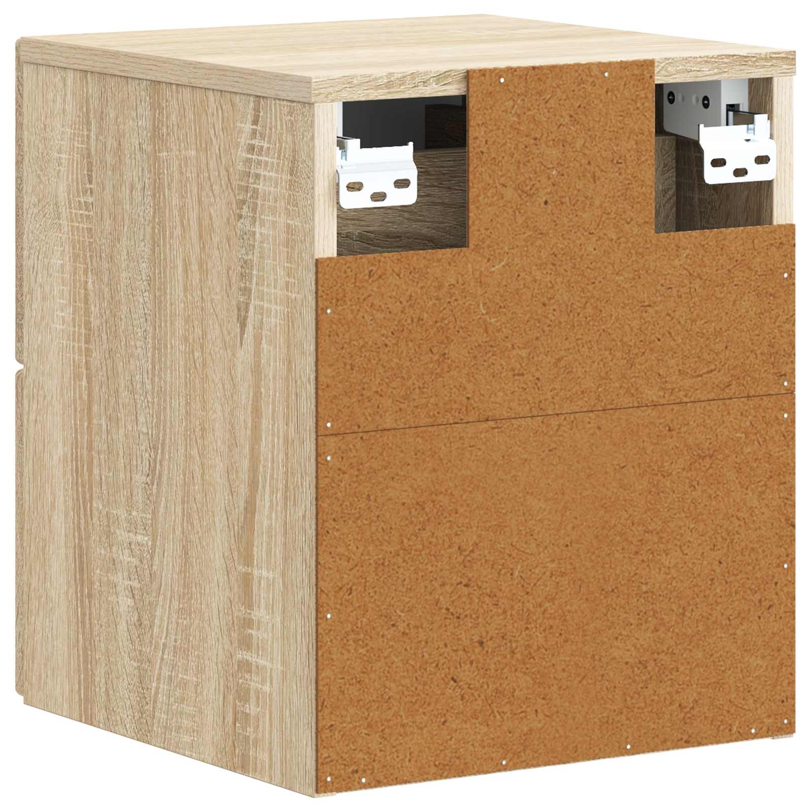 Τοίχου Κρεμαστό Κομοδίνο 2 pcs Sonoma Δρυς 33 x 34,5 x 40 εκ - Pakobazaar