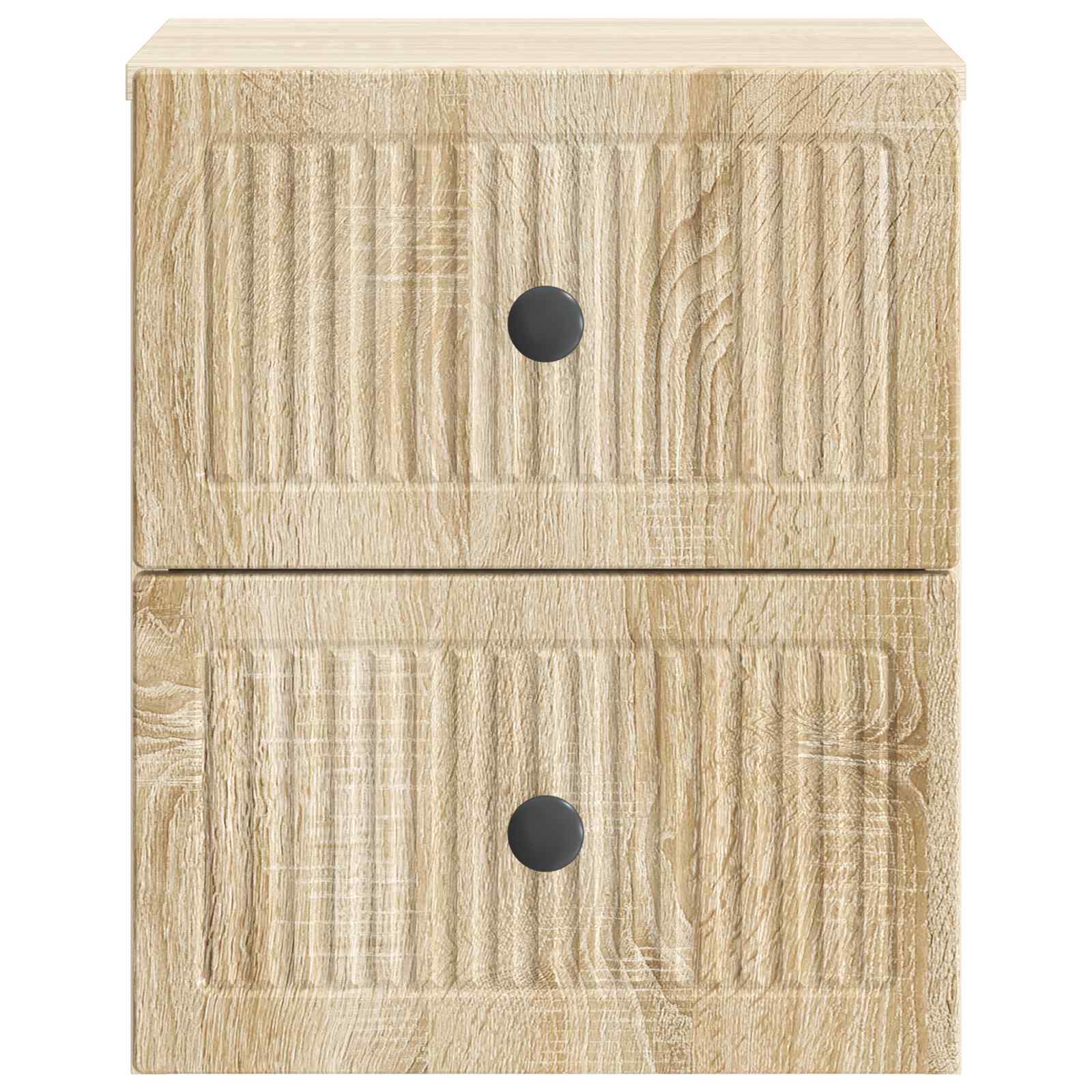 Τοίχου Κρεμαστό Κομοδίνο 2 pcs Sonoma Δρυς 33 x 34,5 x 40 εκ - Pakobazaar