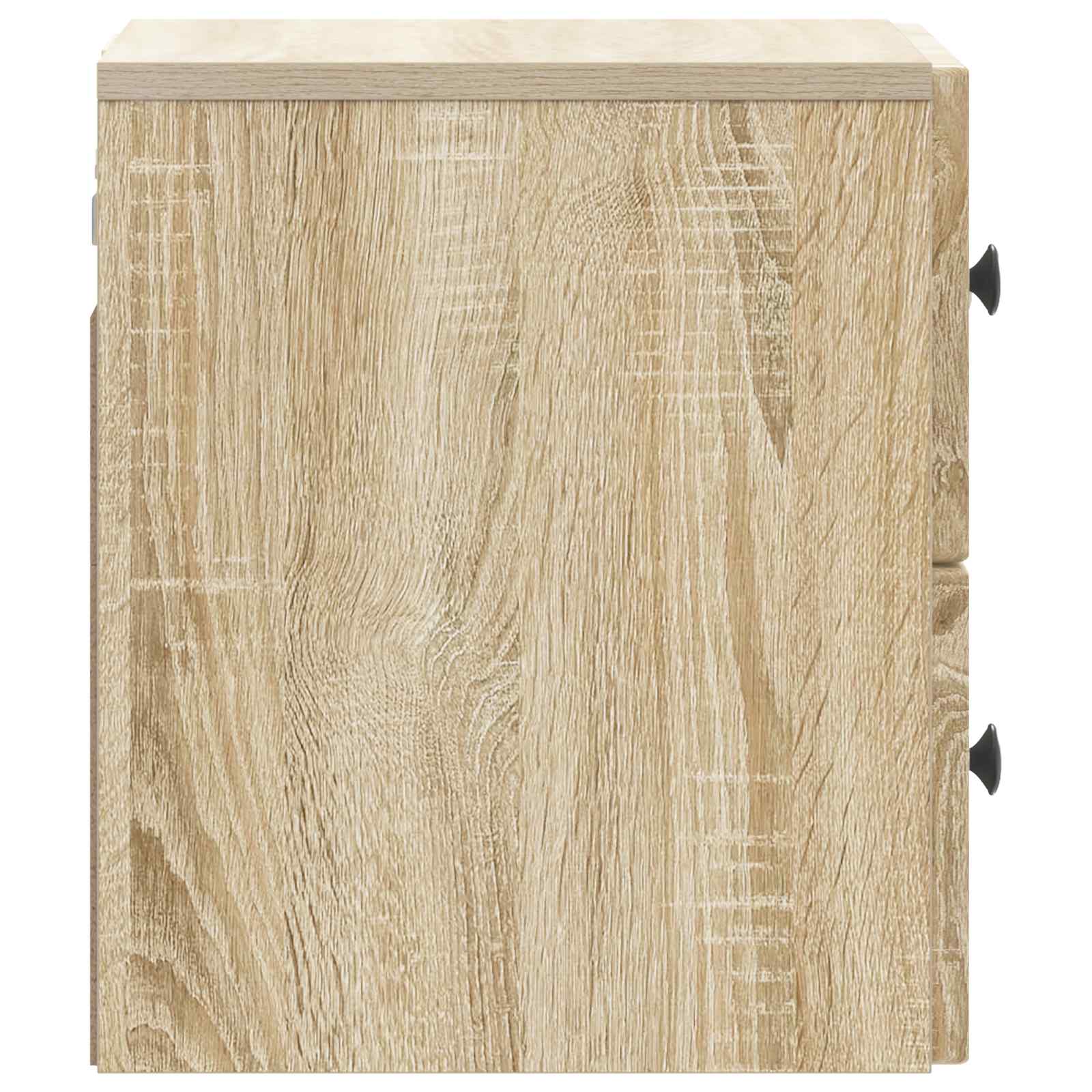 Τοίχου Κρεμαστό Κομοδίνο 2 pcs Sonoma Δρυς 33 x 34,5 x 40 εκ - Pakobazaar