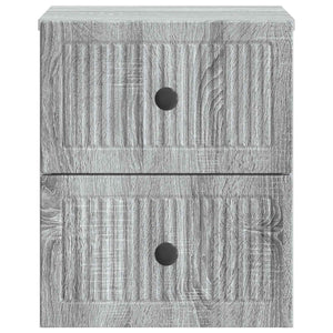 Τοίχου Κρεμαστό Κομοδίνο Γκρι Sonoma 33 x 34,5 x 40 εκ - Pakobazaar