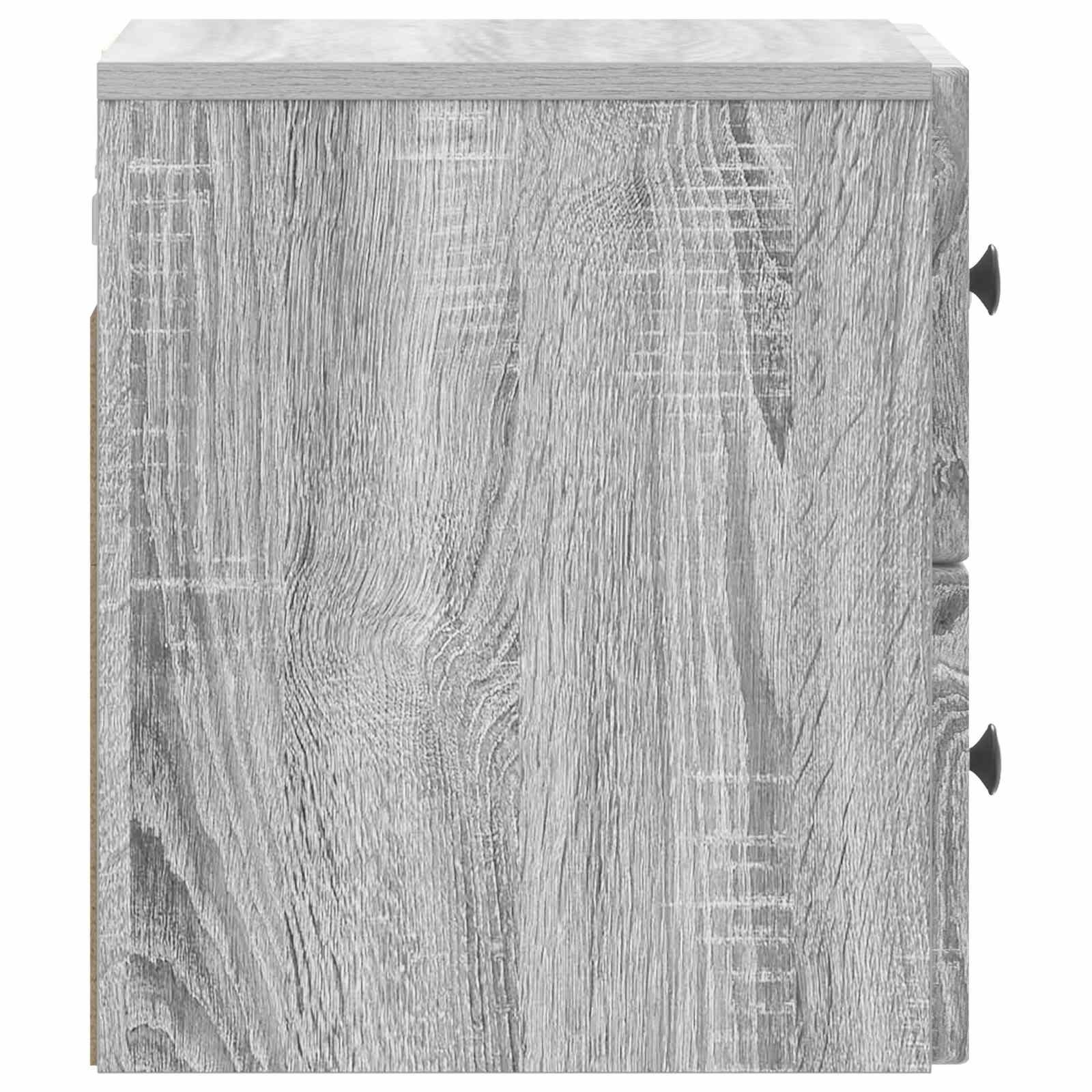 Τοίχου Κρεμαστό Κομοδίνο Γκρι Sonoma 33 x 34,5 x 40 εκ - Pakobazaar