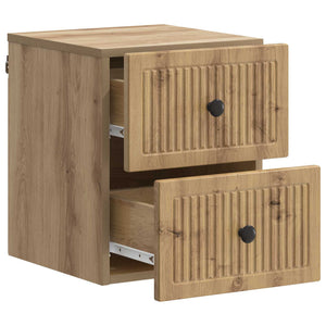 Τοίχου Κρεμαστό Κομοδίνο 2 pcs Artisan Δρυς 33 x 34,5 x 40 εκ - Pakobazaar
