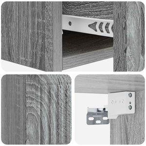 Τραπεζάκι Τοίχου Γκρι Sonoma 59 x 34,5 x 17 εκ. - Pakobazaar