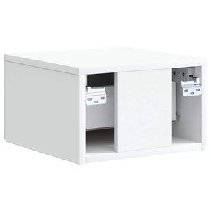 Τοίχου Κρεμαστό Κομοδίνο 2 pcs Λευκό 33 x 34,5 x 20 εκ - Pakobazaar