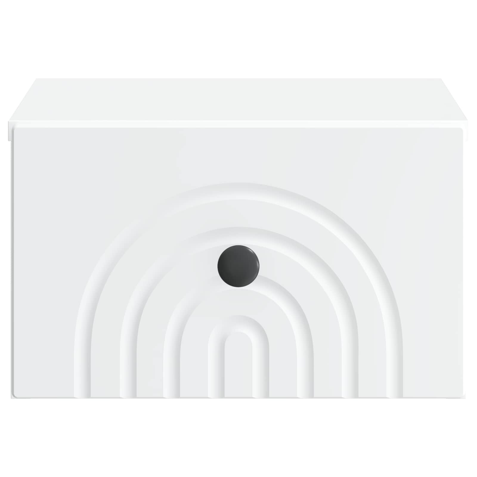 Τοίχου Κρεμαστό Κομοδίνο 2 pcs Λευκό 33 x 34,5 x 20 εκ - Pakobazaar