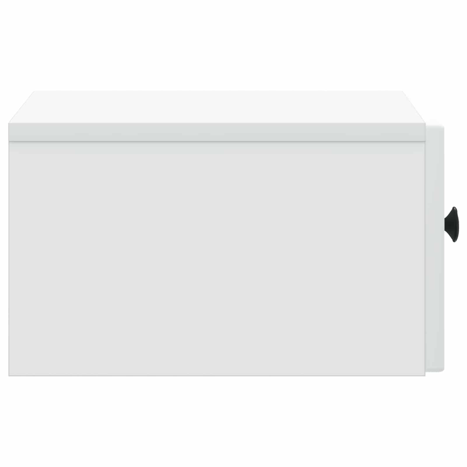Τοίχου Κρεμαστό Κομοδίνο 2 pcs Λευκό 33 x 34,5 x 20 εκ - Pakobazaar