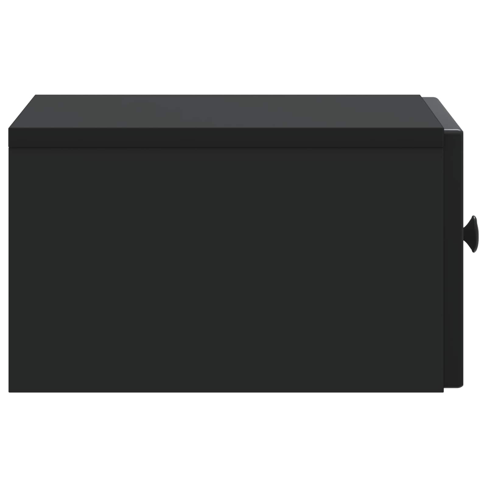 Τοίχου Κρεμαστό Κομοδίνο 2 pcs Μαύρο 33 x 34,5 x 20 εκ - Pakobazaar