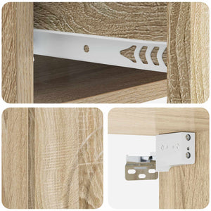 Τοίχου Κρεμαστό Κομοδίνο Sonoma Δρυς 33 x 34,5 x 20 εκ - Pakobazaar