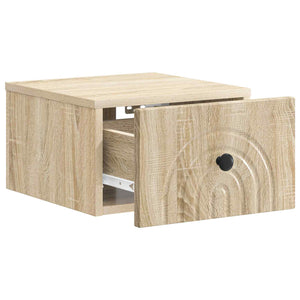 Τοίχου Κρεμαστό Κομοδίνο 2 pcs Sonoma Δρυς 33 x 34,5 x 20 εκ - Pakobazaar