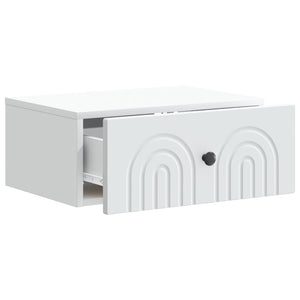 Τοίχου Κρεμαστό Κομοδίνο 2 pcs Λευκό 49 x 34,5 x 20 εκ. - Pakobazaar